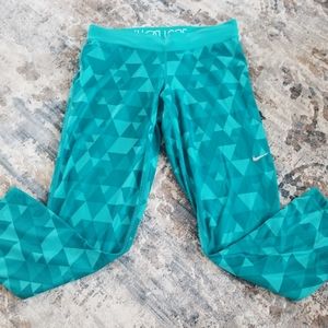 Blue Nike Dri Fit Capri Yoga Pants